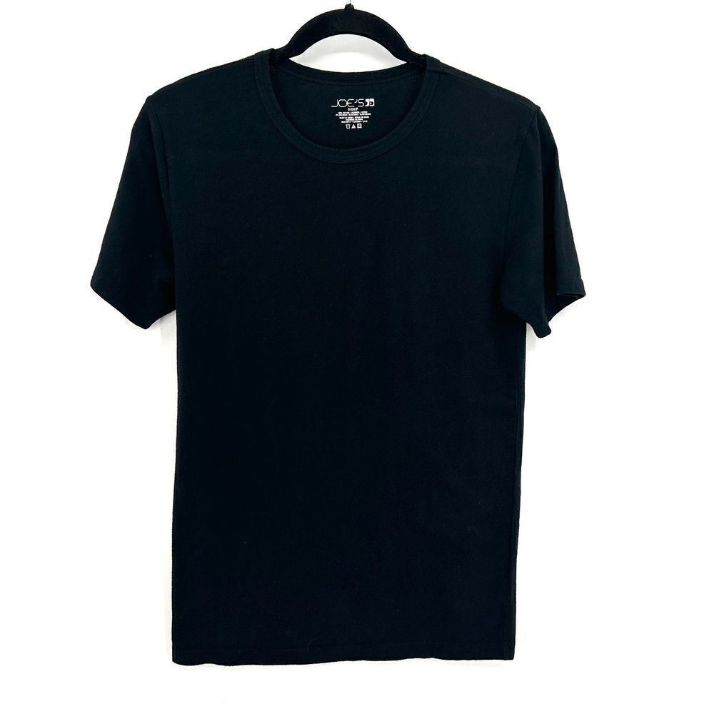 JOE'S JEANS Men's Basic Classic Black Short Sleeve Crew Neck T-Shirt Size Small